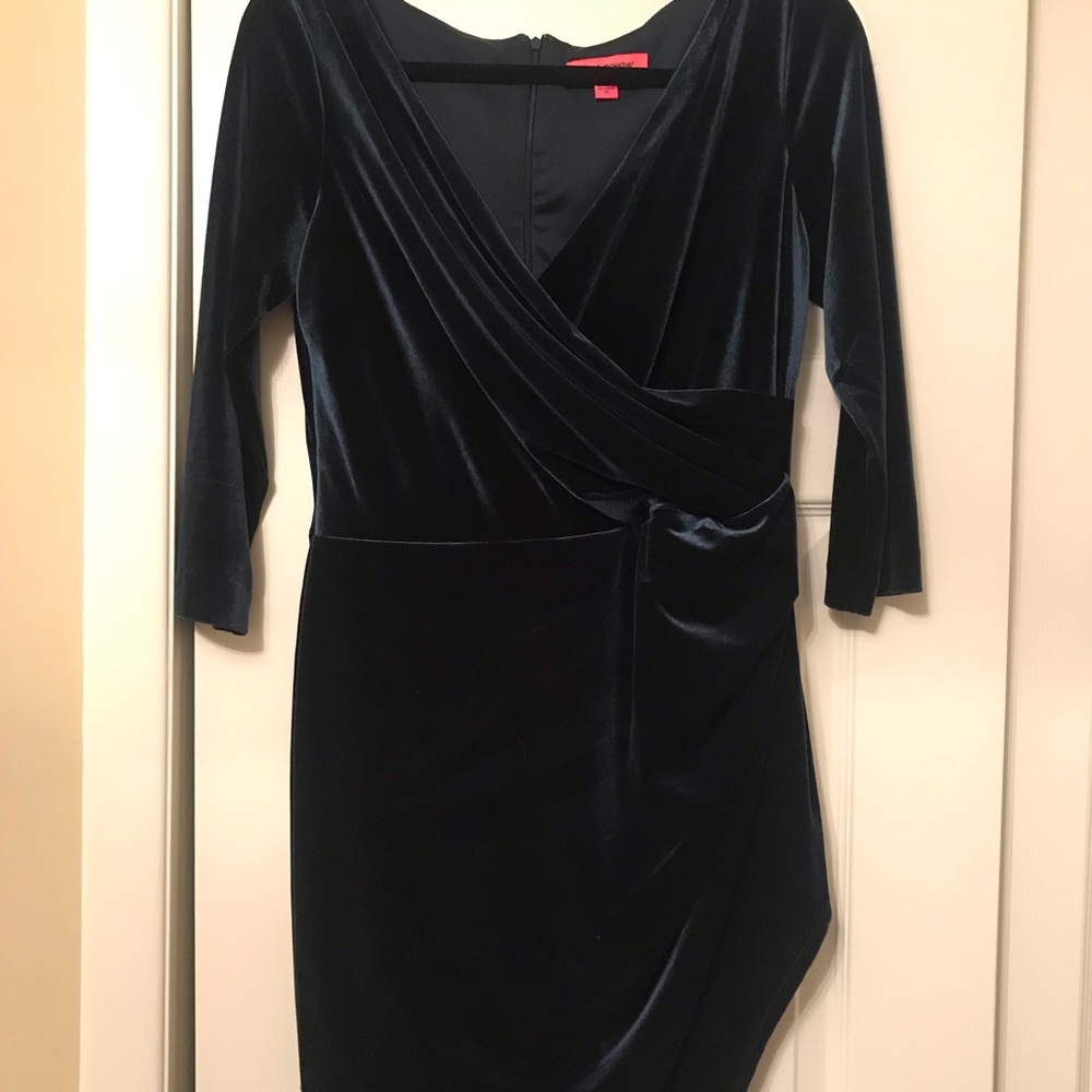 Betsy Johnson Emerald Velvet Party Dress